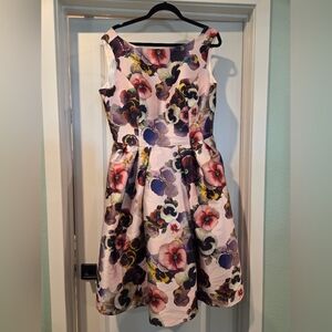 Chi Chi London Floral Dress - Pink and Purple